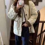 ふんわり軽やか、秋冬のおしゃれキルティングコート カラー ボア | maison de LATIR | 詳細画像13