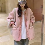 ピンク | 秋冬あったか可愛いボアジャケット アウター コート | maison de LATIR