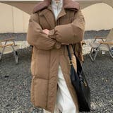 ブラウン | あたたかく洗練されたロングダウンコート アウターダウン ゆったり | maison de LATIR