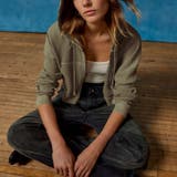 ゆるっとラフな万能ショートジップパーカー ジップパーカー フルジップ | maison de LATIR | 詳細画像10 