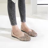 カジュアルコーデを華やかに見せるラメフラットシューズ バレエシューズ パンプス | maison de LATIR | 詳細画像7 