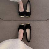 ブラック | どんなスタイルにも映える上品フラットバレーシューズ 靴 上品 | maison de LATIR