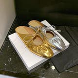 メタリックリボンサンダル サンダル フラットサンダル | maison de LATIR | 詳細画像8 