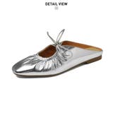 メタリックリボンサンダル サンダル フラットサンダル | maison de LATIR | 詳細画像12 