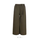 リボンベルト付きワイドクロップドパンツ ワイドパンツ クロップドパンツ | maison de LATIR | 詳細画像20