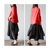 ふわっとしたシルエットが可愛いキュロットパンツ 綿 シンプル | maison de LATIR | 詳細画像12