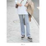 グレー | リブパンツ ロングパンツ リブ | maison de LATIR