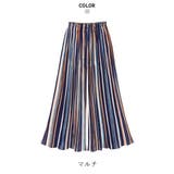 マルチストライプ リラックスパンツ シフォン | maison de LATIR | 詳細画像16