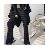 大人カジュアルなニットワイドパンツ 冬 モップパンツ | maison de LATIR | 詳細画像3 