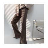 大人カジュアルなニットワイドパンツ 冬 モップパンツ | maison de LATIR | 詳細画像6 