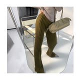 大人カジュアルなニットワイドパンツ 冬 モップパンツ | maison de LATIR | 詳細画像7 