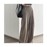 ゆったりシルエットでこなれ感たっぷりのドレープワイドパンツ 秋 涼しい | maison de LATIR | 詳細画像5