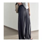 ゆったりシルエットでこなれ感たっぷりのドレープワイドパンツ 秋 涼しい | maison de LATIR | 詳細画像7