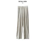 ゆったりシルエットでこなれ感たっぷりのドレープワイドパンツ 秋 涼しい | maison de LATIR | 詳細画像10