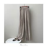 ゆったりシルエットでこなれ感たっぷりのドレープワイドパンツ 秋 涼しい | maison de LATIR | 詳細画像16