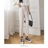 ベーシックに使えるタックテーパードパンツ センタープレス ロングパンツ | maison de LATIR | 詳細画像11