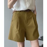 タックがポイントのハイウエストハーフパンツ 夏 夏 | maison de LATIR | 詳細画像2