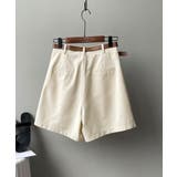 タックがポイントのハイウエストハーフパンツ 夏 夏 | maison de LATIR | 詳細画像17