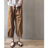 八分丈がポイントのバナナパンツ クロップドパンツ ハイウエスト | maison de LATIR | 詳細画像4