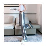ストレートシルエットシルエットが綺麗なスポーティモップパンツ ハイウエスト | maison de LATIR | 詳細画像17