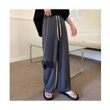 ラフ感がオシャレなリブワイドパンツ 夏 夏 | maison de LATIR | 詳細画像4
