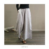 エアリー感がオシャレなリネンストライプワイドパンツ 夏 夏 | maison de LATIR | 詳細画像10