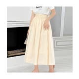 ふわっとしたシルエットが女性らしいコットンロングフレアスカート プリーツ Aライ… | maison de LATIR | 詳細画像3 