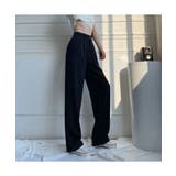 コーデをスタイリッシュに演出するタック入りストレートロングパンツ 大人 シンプル | maison de LATIR | 詳細画像7