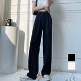 コーデをスタイリッシュに演出するタック入りストレートロングパンツ 大人 シンプル | maison de LATIR | 詳細画像1