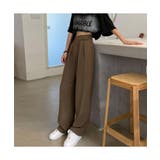 スタイルアップが魅力的なタック入りハイウエストパンツ ストレートパンツ | maison de LATIR | 詳細画像10
