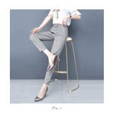 グレー | スタイリッシュな美脚見せ!スリムテーパードパンツ アンクルパンツ きれいめ | maison de LATIR