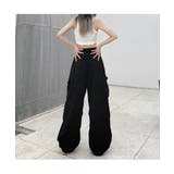 大人な抜け感をコーデにプラスする裾絞りカーゴパンツ ワークパンツ ウエストゴム | maison de LATIR | 詳細画像2 