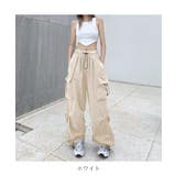 大人な抜け感をコーデにプラスする裾絞りカーゴパンツ ワークパンツ ウエストゴム | maison de LATIR | 詳細画像20 