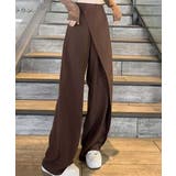 おしゃれ上級者になれるハイウエストストレートパンツ ラップパンツ ボトムス | maison de LATIR | 詳細画像20