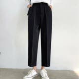 スッキリとした美脚ラインを演出するセンタープレステーパードパンツ ロングパンツ | maison de LATIR | 詳細画像3