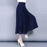 涼しいスリットワイドパンツ ワイドパンツ シフォン | maison de LATIR | 詳細画像5