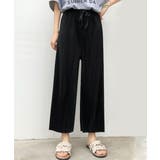 履くだけで涼しい高見えプリーツパンツ プリーツ ウエストゴム | maison de LATIR | 詳細画像2