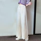 プリーツ仕様のストレートワイドパンツ ワイドパンツ ストレートパンツ | maison de LATIR | 詳細画像4