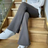 細見え効果バツグンなハイウエストフレアパンツ パンツ フレアパンツ | maison de LATIR | 詳細画像6