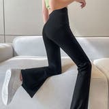 細見え効果バツグンなハイウエストフレアパンツ パンツ フレアパンツ | maison de LATIR | 詳細画像11