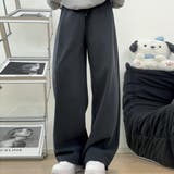 ふんわりした肌触りが心地いい裏起毛パンツ ロング丈 ボトムス | maison de LATIR | 詳細画像3