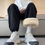 ふんわりした肌触りが心地いい裏起毛パンツ ロング丈 ボトムス | maison de LATIR | 詳細画像7