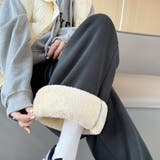 ふんわりした肌触りが心地いい裏起毛パンツ ロング丈 ボトムス | maison de LATIR | 詳細画像9