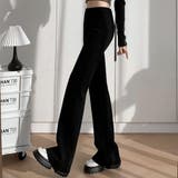 裏起毛で暖かい履き心地抜群のカービングパンツ フルレングス スウェット | maison de LATIR | 詳細画像3 