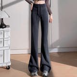 裏起毛で暖かい履き心地抜群のカービングパンツ フルレングス スウェット | maison de LATIR | 詳細画像8 