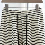 タオル生地でリラクシーなボーダーワイドパンツ ボトム ボーダー柄 | maison de LATIR | 詳細画像11 