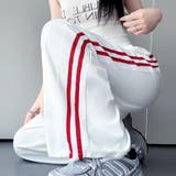 旬スポーツミックススタイルに仕上がるラインパンツ ボトムス フルレングス | maison de LATIR | 詳細画像5 