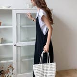 カジュアル×きちんと感が揃ったサロペット つなぎ オールインワン | maison de LATIR | 詳細画像6 