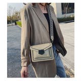 大人カジュアルなスクエアバッグ ショルダーバッグ 綺麗め | maison de LATIR | 詳細画像6