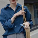 ブルー | オーバーサイズシャツ トップス シャツ | maison de LATIR